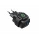 Havit UC132 EU - GaN 22 W dual-port charger with wireless charging option, black