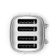 Smeg 50's Style Toaster TSF03SSEU Steel