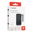Verbatim Pocket SSD USB 3.2 Gen 2 2TB Black/Grey