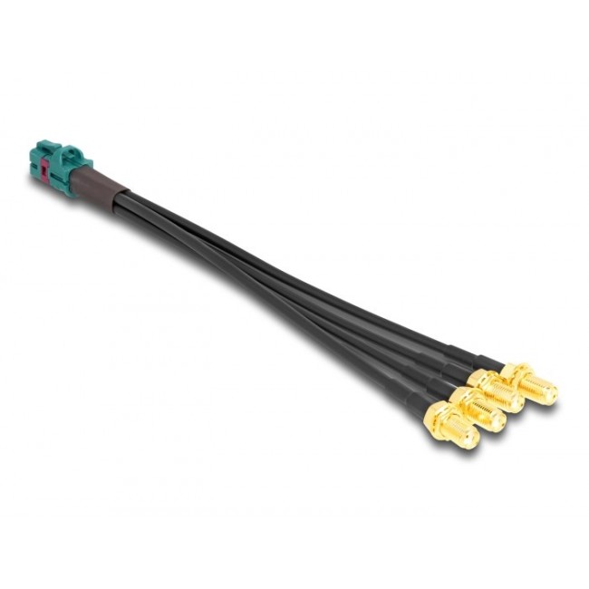 DeLOCK Cable Mini FAKRA Z jack quad to 4 x SMA jack A-Type Premium