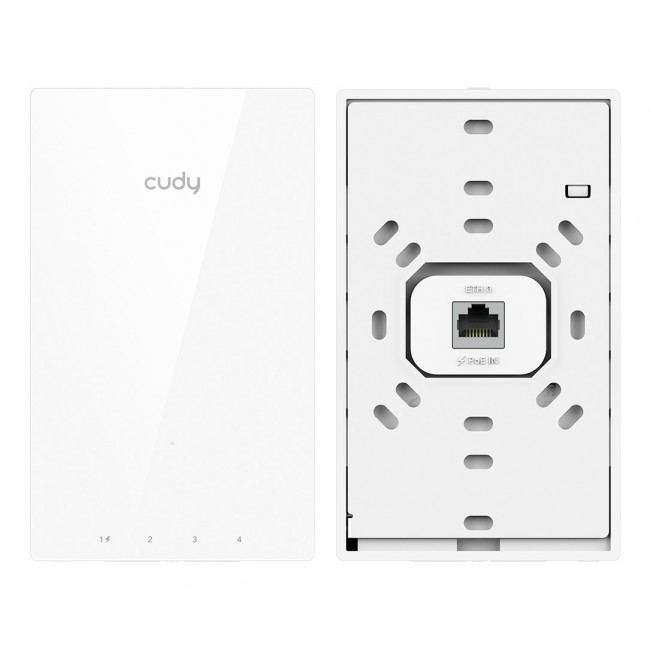 Cudy AX3000 Gigabit Wall-Plate Wi-Fi 6 Access 2976 Mbit/s White Power over Ethernet (PoE)