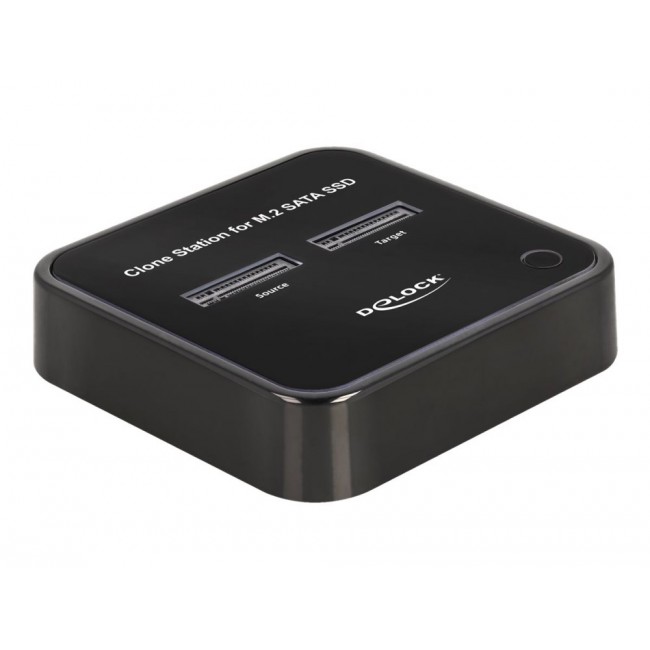 DeLOCK M.2 Docking Station for 2 x M.2 SATA SSD with Clone function