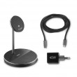Hama 00201738 mobile device charger Headphones, Smartphone Black USB Wireless charging Fast charging Indoor