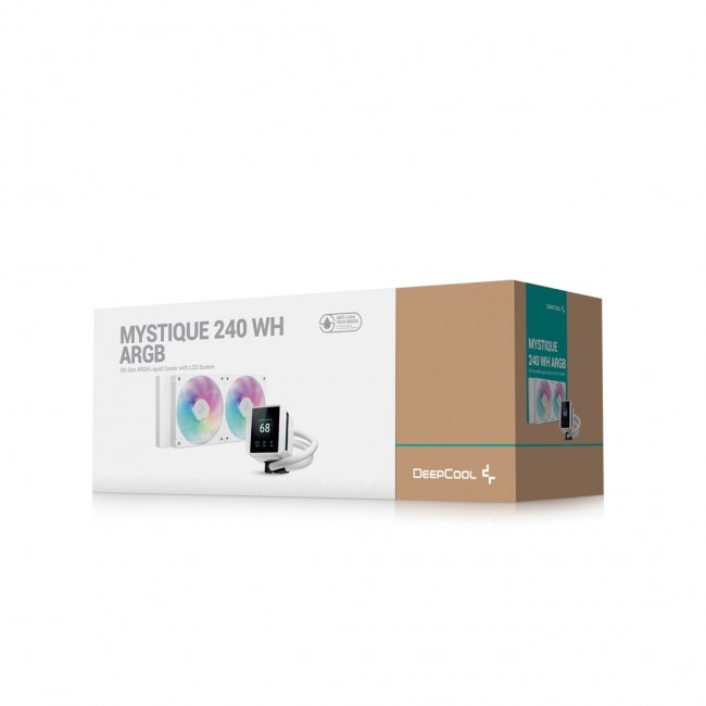 DeepCool Mystique 240 WH ARGB Processor All-in-one liquid cooler 12 cm White 1 pc(s) DeepCool Mystique 240 WH ARGB Processor All-in-one liquid cooler 12 cm White 1 pc(s)