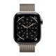 Apple Watch Series 11 GPS + Cellular 42mm Natural Titanium Case with Natural Milanese Loop