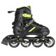 NILS EXTREME NH18191 2IN1 INLINE SKATES BLACK/LIME SIZE. L (39-43) WITH INTERCHANGEABLE HOCKEY SKATES
