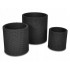 KETER SET OF 3 PLANTERS S+M+L ANTHRACITE