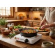 Esperanza EKH002W hob Black,White Countertop Sealed plate 1 zone(s)