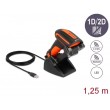 DeLOCK Industrial Barcode Scanner 1D and 2D for 2.4 GHz or Bluetooth with inductive charging station
