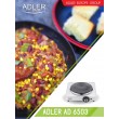 Adler AD 6503 hob White Countertop Sealed plate 1 zone(s) Adler AD 6503 hob White Countertop Sealed plate 1 zone(s)