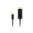 LANBERG CABLE USB-C(M)- HDMI(M) 1M 4K 60HZ BLACK LANBERG CABLE USB-C(M)- HDMI(M) 1M 4K 60HZ BLACK