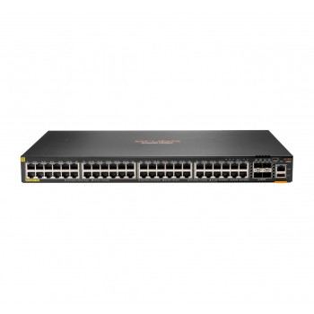 Aruba 6200F 48G Class4 PoE 4SFP+ 370W Managed L3 Gigabit Ethernet (10/100/1000) Power over Ethernet (PoE) 1U Black