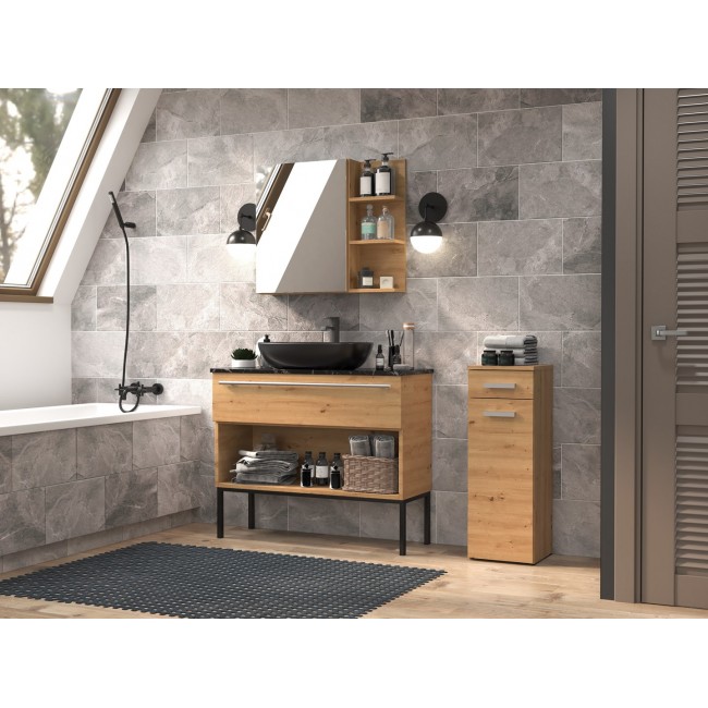 Topeshop NEL V DS ARTISAN bathroom storage cabinet Oak