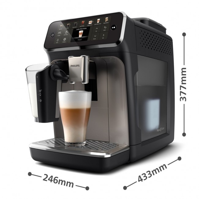 Coffee Maker | EP4449/704400 Series | Pump pressure 15 bar | Built-in milk frother | Fully Automatic | 1500 W | Black Coffee Maker | EP4449/704400 Series | Pump pressure 15 bar | Built-in milk frother | Fully Automatic | 1500 W | Black