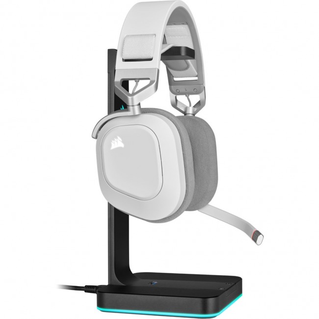 Corsair HS80 RGB Headset Wireless Head-band Gaming White