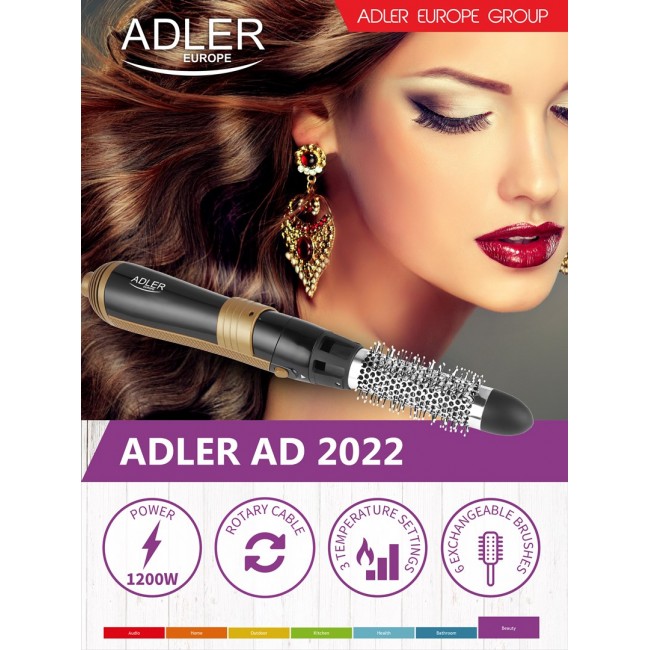 Adler AD 2022 Hair styling kit Black 1200 W Adler AD 2022 Hair styling kit Black 1200 W