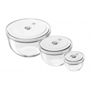 Set of 3 Zwilling Fresh&Save glass bowls