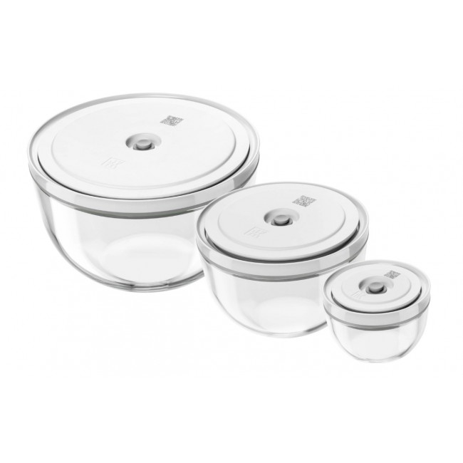 Set of 3 Zwilling Fresh&Save glass bowls