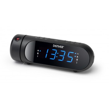 Denver CPR-700 Clock Radio with Dual Alarm and Projector