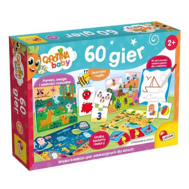 Carotina baby 60 educational games for kids 102877 LISCIANI