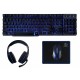 Rebeltec SHERMAN keyboard, mouse, pad, headphones for gamers combo