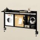 Ergo Office desk divider / organizer, max load 10kg, white and cork board, width 1250mm, black,ER-300 B Ergo Office desk divider / organizer, max load 10kg, white and cork board, width 1250mm, black,ER-300 B