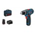 Bosch Akku-Bohrschrauber 12 V Li-Ion 1300 RPM Black, Blue, Red