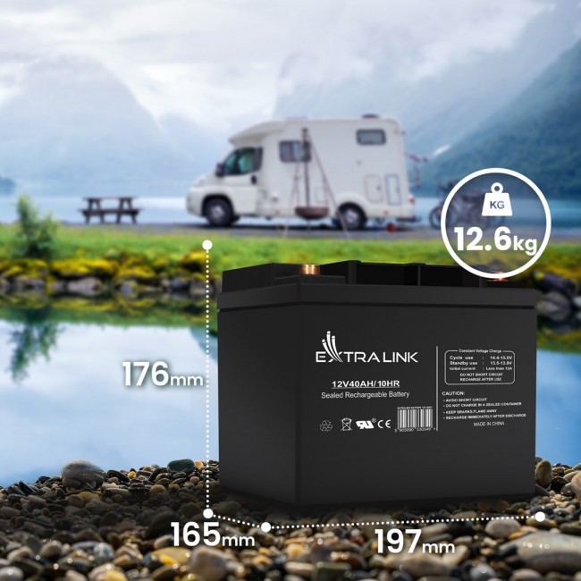 Extralink Accumulator AGM 12V 40Ah maintenance free