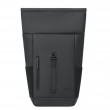 Rivacase Eden backpack Roll top backpack Black Polyester, PU leather