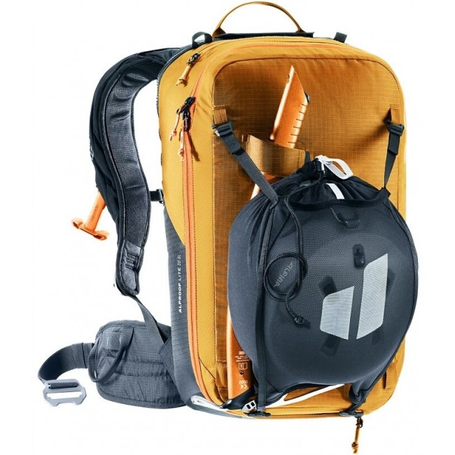 DEUTER Alproof Lite 20 SL Backpack Cinnamon/Black + DEUTER Wash Center I Toiletry Bag Raisin/Caspia