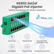 Extralink Gigabit PoE Injector 8 Port Active, 8 ports Gigabit 802.3at/af, Mode A Extralink Gigabit PoE Injector 8 Port Active, 8 ports Gigabit 802.3at/af, Mode A