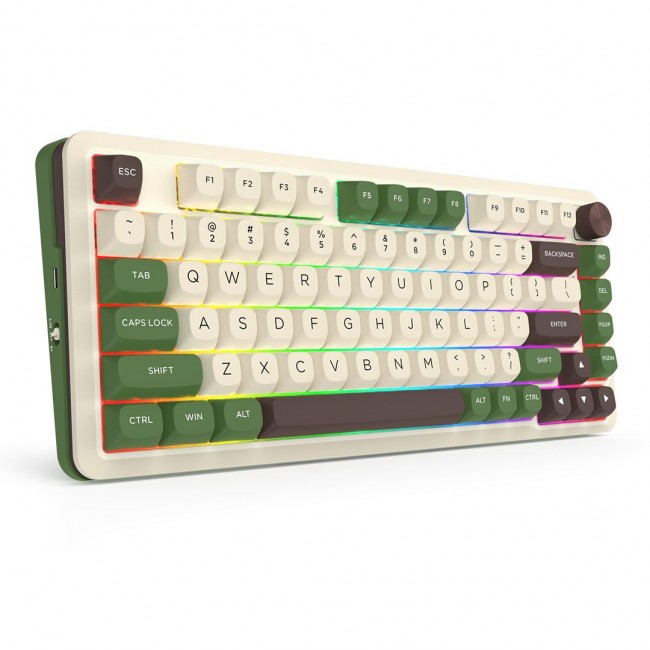 REDRAGON K681CGC-RGB-PRO Cyrus keyboard USB + RF Wireless + Bluetooth White, Green