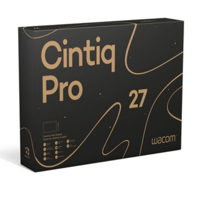 Wacom Cintiq Pro 27 graphic tablet Black 5080 lpi 596 x 335 mm Wacom Cintiq Pro 27 graphic tablet Black 5080 lpi 596 x 335 mm