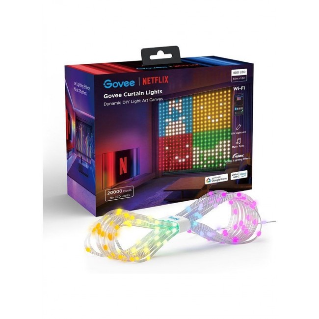 Govee H70BC Curtain Light Netflix Co-branding Version | Curtain, LED curtain | Wi-Fi, Bluetooth Govee H70BC Curtain Light Netflix Co-branding Version | Curtain, LED curtain | Wi-Fi, Bluetooth