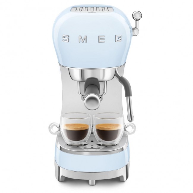 Smeg ECF02PBEU coffee machine pastel blue