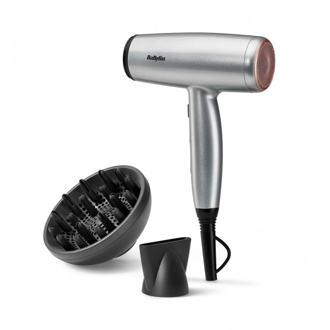 BaByliss Cosmos D580DE hair dryer 2100 W Satin steel