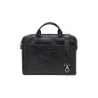 Leather shoulder bag with 15
