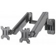 Manhattan Dual Wall Mount for TV & Monitors (Full Motion Gas Spring), For screens 17