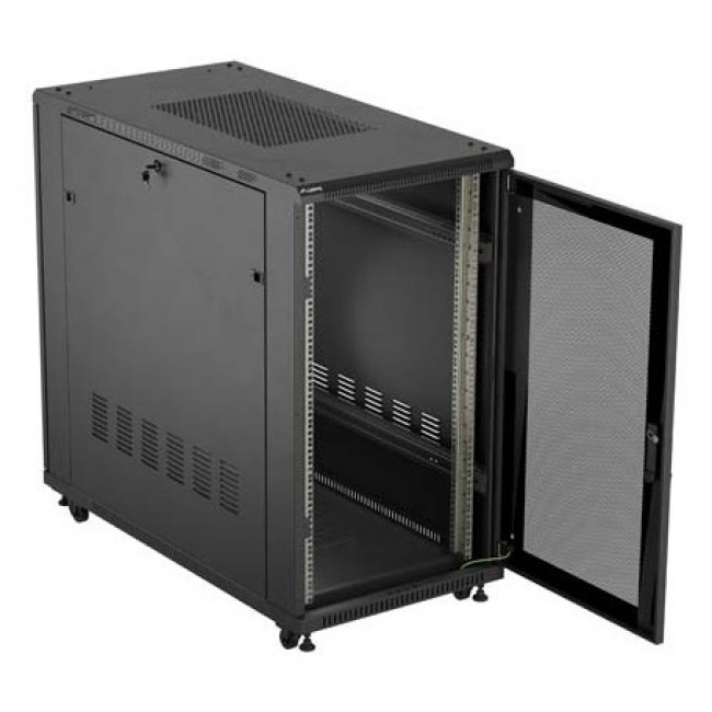 Lanberg FF01-6222-23B rack cabinet 22U Freestanding rack Black Lanberg FF01-6222-23B rack cabinet 22U Freestanding rack Black