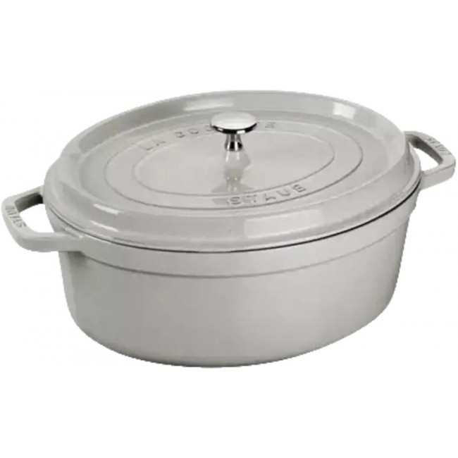 STAUB LA COCOTTE Cast iron pot oval 3.2 ltr, truffle