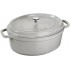STAUB LA COCOTTE Cast iron pot oval 3.2 ltr, truffle