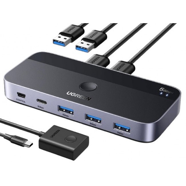 Ugreen USB 3.0 switch CM662, 2 4 outputs, black