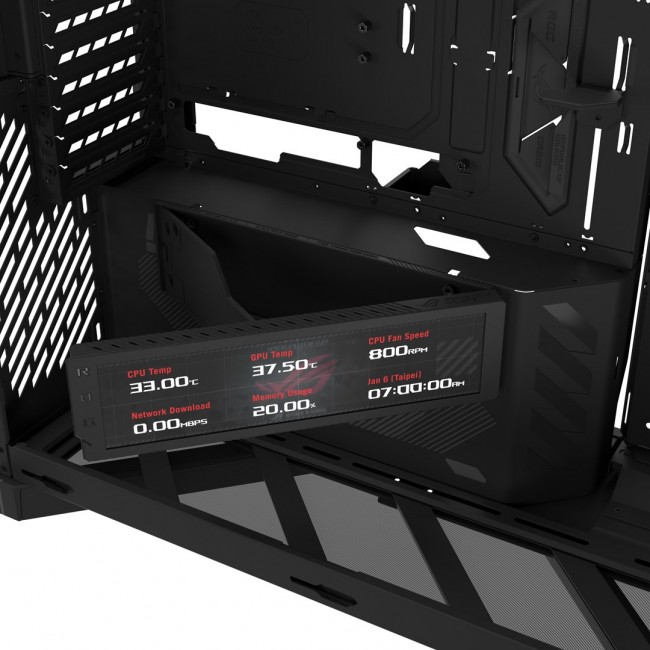 ASUS ROG CRONOX GR801 CURVE TG ARGB BLACK Midi Tower