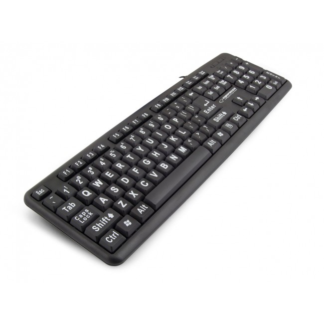 Esperanza EK129 keyboard USB QWERTY UK English Black