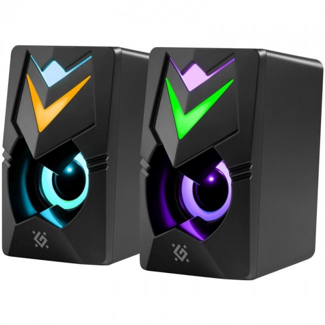 PC Speakers 2.0 DEFENDER J4 2.0 6W LED USB black