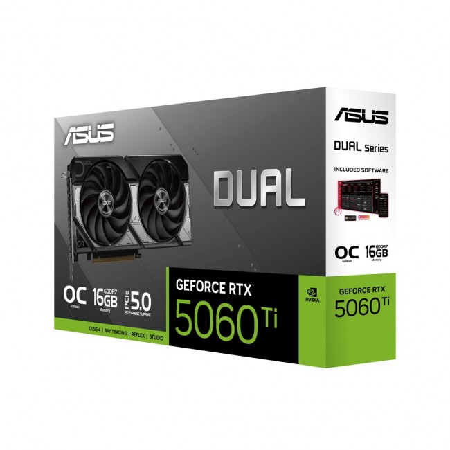 ASUS Dual -RTX5060TI-O16G NVIDIA GeForce RTX 5060 Ti 16 GB GDDR7 ASUS Dual -RTX5060TI-O16G NVIDIA GeForce RTX 5060 Ti 16 GB GDDR7