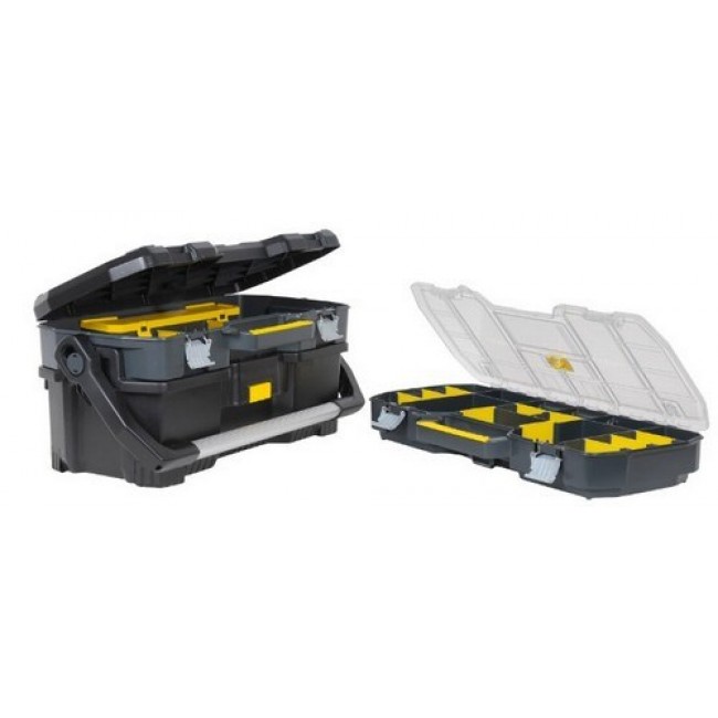 Stanley 1-97-514 small parts/tool box Black, Transparent