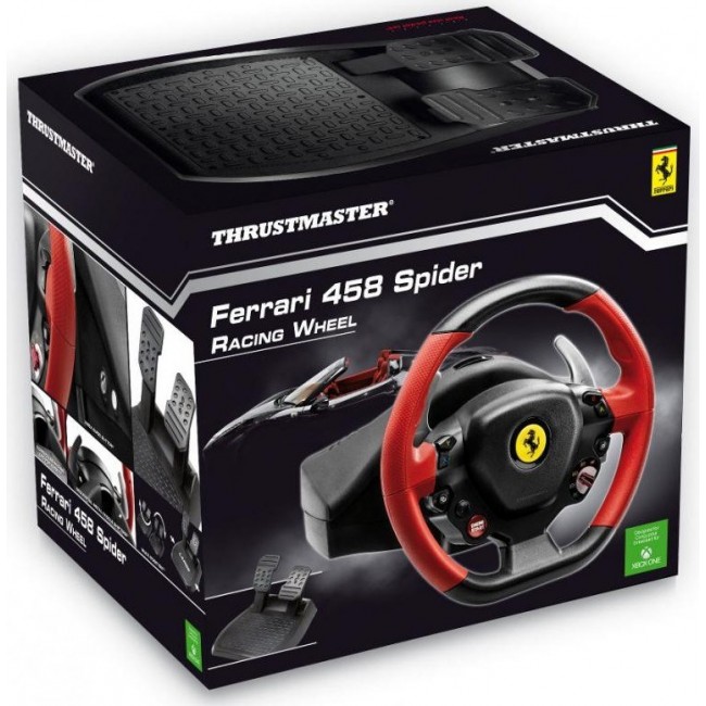 Thrustmaster | Steering Wheel Ferrari 458 Spider Racing Wheel | Black/Red Thrustmaster | Steering Wheel Ferrari 458 Spider Racing Wheel | Black/Red