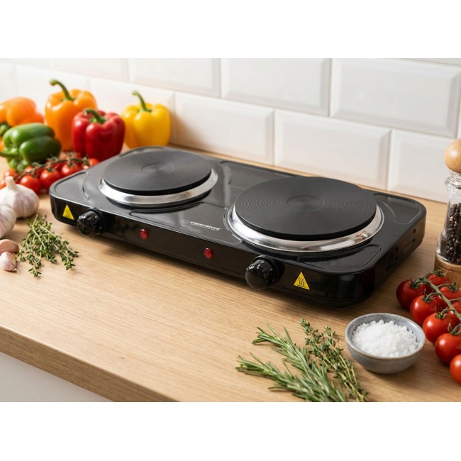 Esperanza EKH014K Electric Stove 2 zone (s), Black