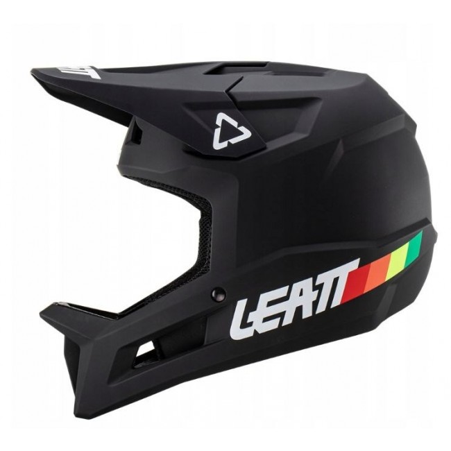 LEATT MTB Gravity 1.0 V23 Full-Face Cycling Helmet, Size M (57-58cm), Black